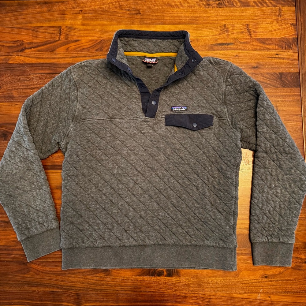 Men’s Patagonia Gray Quilted Pullover